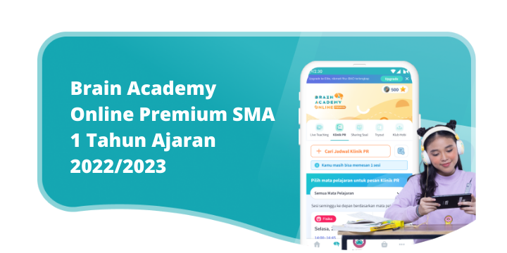 Brain Academy Online Premium SMA 1 Tahun Ajaran 2022/2023 (Copy 1)